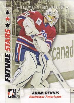 2007-08 In The Game Between the Pipes #2 Adam Dennis Front