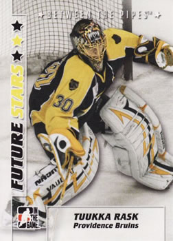 2007-08 In The Game Between the Pipes #58 Tuukka Rask Front