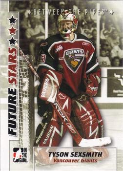 2007-08 In The Game Between the Pipes #60 Tyson Sexsmith Front