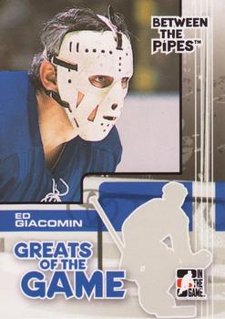 2007-08 In The Game Between the Pipes #88 Ed Giacomin Front