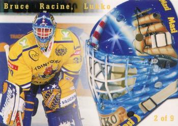 2000-01 Cardset Finland - Masquerade #2 Bruce Racine Back