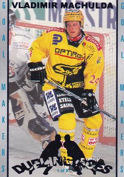 2001-02 Cardset Finland - Dueling Aces #1 Joonas Jääskeläinen / Vladimir Machulda Back