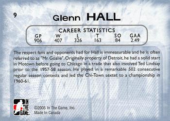 2005-06 In The Game Between the Pipes #9 Glenn Hall Back