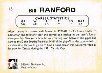 2005-06 In The Game Between the Pipes #15 Bill Ranford Back