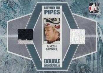 2005-06 In The Game Between the Pipes - Double Memorabilia #DM-03 Martin Brodeur Front