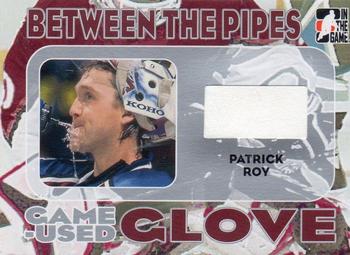 2005-06 In The Game Between the Pipes - Game-Used Glove #GUG-02 Patrick Roy Front