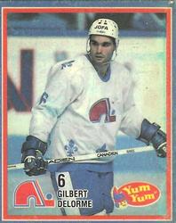 1986-87 Yum Yum Quebec Nordiques #NNO Gilbert Delorme Front