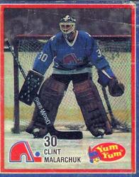 1986-87 Yum Yum Quebec Nordiques #NNO Clint Malarchuk Front