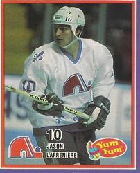 1987-88 Yum Yum Quebec Nordiques #6 Jason Lafreniere Front