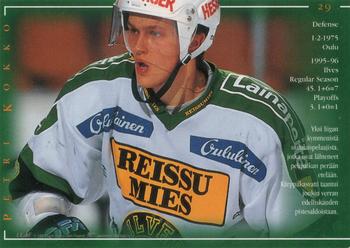 1996-97 Leaf Sisu SM-Liiga (Finnish) #29 Petri Kokko Back