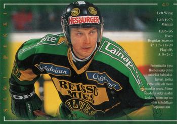 1996-97 Leaf Sisu SM-Liiga (Finnish) #40 Semi Pekki Back