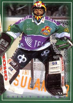 1996-97 Leaf Sisu SM-Liiga (Finnish) #41 Ari Sulander Front