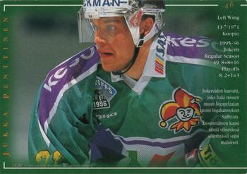 1996-97 Leaf Sisu SM-Liiga (Finnish) #46 Jukka Penttinen Back