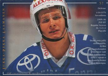 1996-97 Leaf Sisu SM-Liiga (Finnish) #57 Jukka-Pekka Laamanen Back