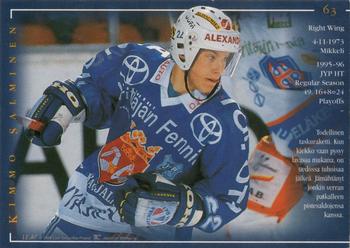 1996-97 Leaf Sisu SM-Liiga (Finnish) #63 Kimmo Salminen Back