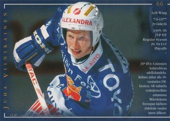 1996-97 Leaf Sisu SM-Liiga (Finnish) #66 Juha Viinikainen Back