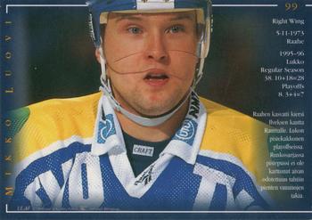 1996-97 Leaf Sisu SM-Liiga (Finnish) #99 Mikko Luovi Back