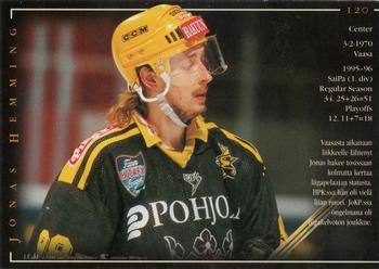 1996-97 Leaf Sisu SM-Liiga (Finnish) #120 Jonas Hemming Back