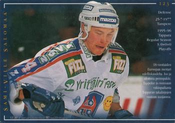 1996-97 Leaf Sisu SM-Liiga (Finnish) #123 Sami-Ville Salomaa Back