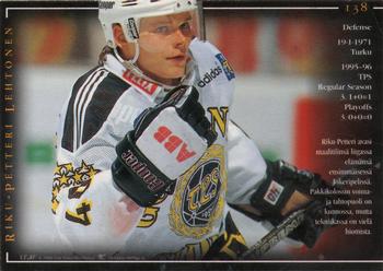 1996-97 Leaf Sisu SM-Liiga (Finnish) #138 Riku-Petteri Lehtonen Back