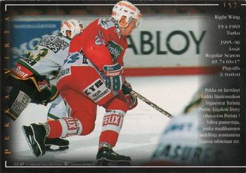 1996-97 Leaf Sisu SM-Liiga (Finnish) #157 Pekka Virta Back