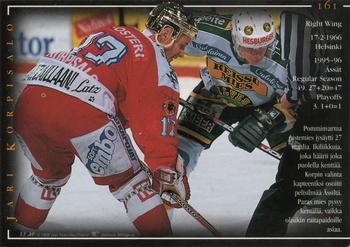 1996-97 Leaf Sisu SM-Liiga (Finnish) #161 Jari Korpisalo Back