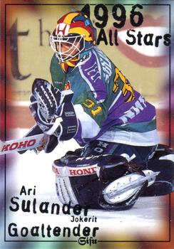 1996-97 Leaf Sisu SM-Liiga (Finnish) #175 Ari Sulander Front
