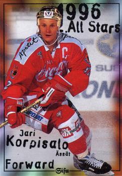 1996-97 Leaf Sisu SM-Liiga (Finnish) #184 Jari Korpisalo Front