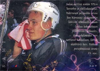 1996-97 Leaf Sisu SM-Liiga (Finnish) - Rookie Energy #3 Sami Salo Back