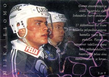1996-97 Leaf Sisu SM-Liiga (Finnish) - Rookie Energy #5 Miika Elomo Back