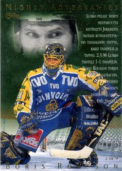 1996-97 Leaf Sisu SM-Liiga (Finnish) - Mighty Adversaries #2 Boris Rousson / Pasi Saarela Front