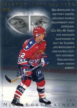 1996-97 Leaf Sisu SM-Liiga (Finnish) - Mighty Adversaries #4 Ari Sulander / Mika Kortelainen Back