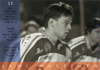 1995-96 Leaf Sisu SM-Liiga (Finnish) #23 Jani Hassinen Back