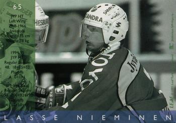 1995-96 Leaf Sisu SM-Liiga (Finnish) #65 Lasse Nieminen Back
