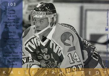 1995-96 Leaf Sisu SM-Liiga (Finnish) #103 Kalle Sahlstedt Back