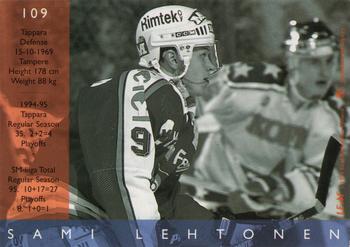 1995-96 Leaf Sisu SM-Liiga (Finnish) #109 Sami Lehtonen Back
