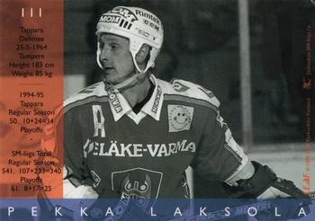 1995-96 Leaf Sisu SM-Liiga (Finnish) #111 Pekka Laksola Back