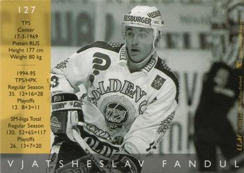1995-96 Leaf Sisu SM-Liiga (Finnish) #127 Vjatsheslav Fandul Back