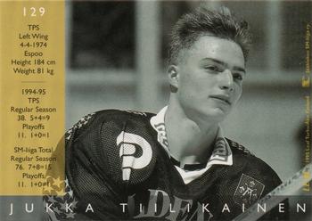 1995-96 Leaf Sisu SM-Liiga (Finnish) #129 Jukka Tiilikainen Back