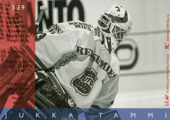 1995-96 Leaf Sisu SM-Liiga (Finnish) #339 Jukka Tammi Back