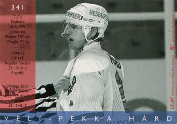 1995-96 Leaf Sisu SM-Liiga (Finnish) #341 Veli-Pekka Hård Back