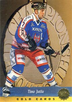 1995-96 Leaf Sisu SM-Liiga (Finnish) - Gold #6 Timo Jutila Front