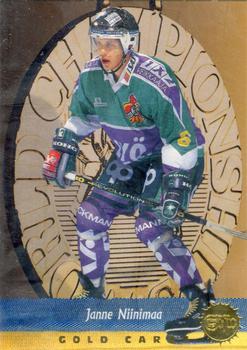 1995-96 Leaf Sisu SM-Liiga (Finnish) - Gold #8 Janne Niinimaa Front