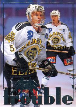 1995-96 Leaf Sisu SM-Liiga (Finnish) - Double Trouble #1 Tuomas Grönman / Kimmo Timonen Front
