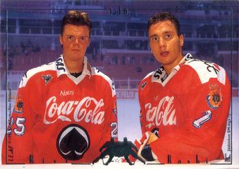 1995-96 Leaf Sisu SM-Liiga (Finnish) - Double Trouble #3 Olli Kaski / Karri Kivi Back