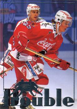 1995-96 Leaf Sisu SM-Liiga (Finnish) - Double Trouble #3 Olli Kaski / Karri Kivi Front