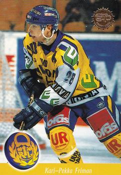 1994-95 Leaf Sisu SM-Liiga (Finnish) #104 Kari-Pekka Friman Front
