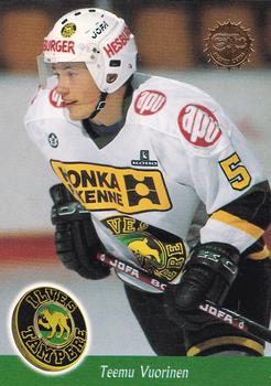 1994-95 Leaf Sisu SM-Liiga (Finnish) #222 Teemu Vuorinen Front