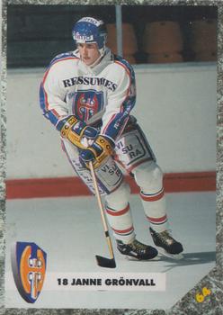 1993-94 Leaf Sisu SM-Liiga (Finnish) #64 Janne Grönvall Front