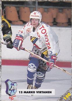 1993-94 Leaf Sisu SM-Liiga (Finnish) #150b Marko Virtanen Front